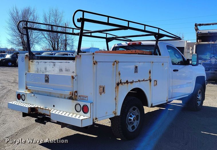 image for item YA1402 2016 Chevrolet Silverado 2500HD utility bed pickup truck
