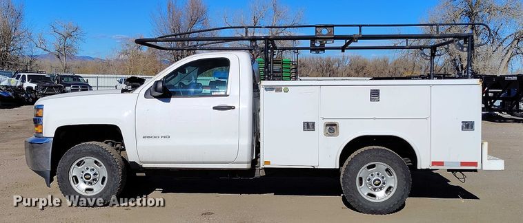 image for item YA1404 2018 Chevrolet Silverado 2500HD utility bed pickup truck