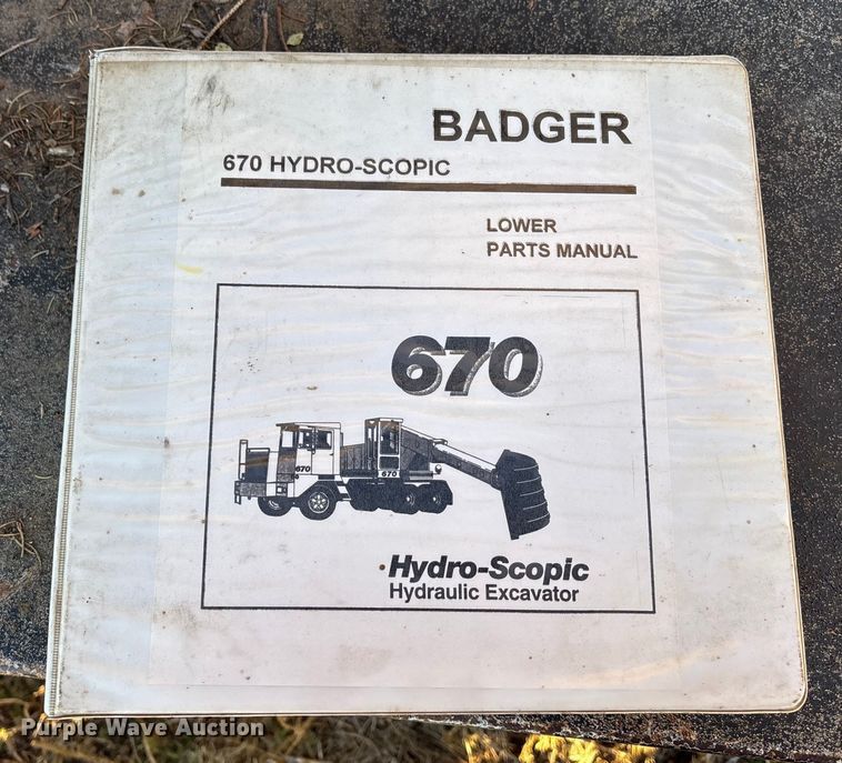 image for item DK0116 Badger 670 Hydro-Scopic wheeled excavator