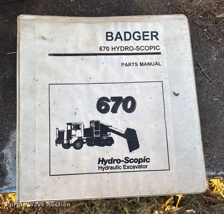 image for item DK0116 Badger 670 Hydro-Scopic wheeled excavator