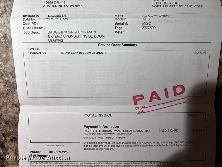 image for item DK0116 Badger 670 Hydro-Scopic wheeled excavator