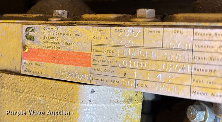 image for item DK0152 1988 Gomaco GT3300 slip form paver