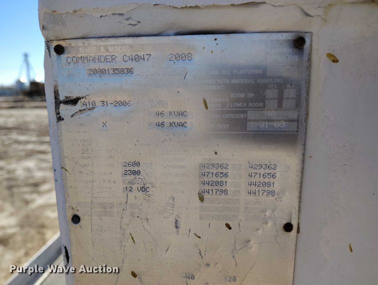 image for item DP5140 2007 Ford F750 digger derrick truck