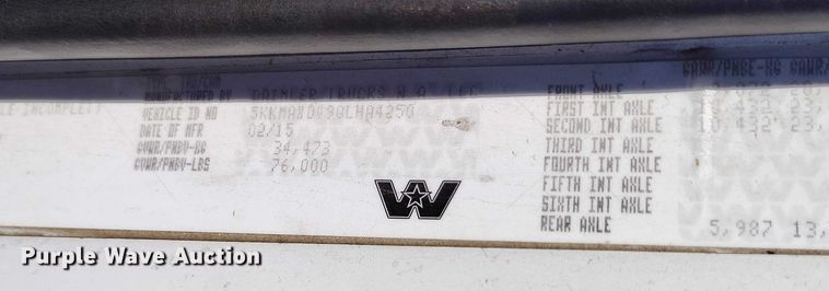 image for item DP5143 2016 Western Star 4700SB crane truck