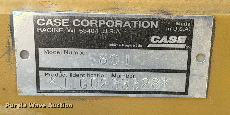 image for item DQ4121 1997 Case 580L backhoe