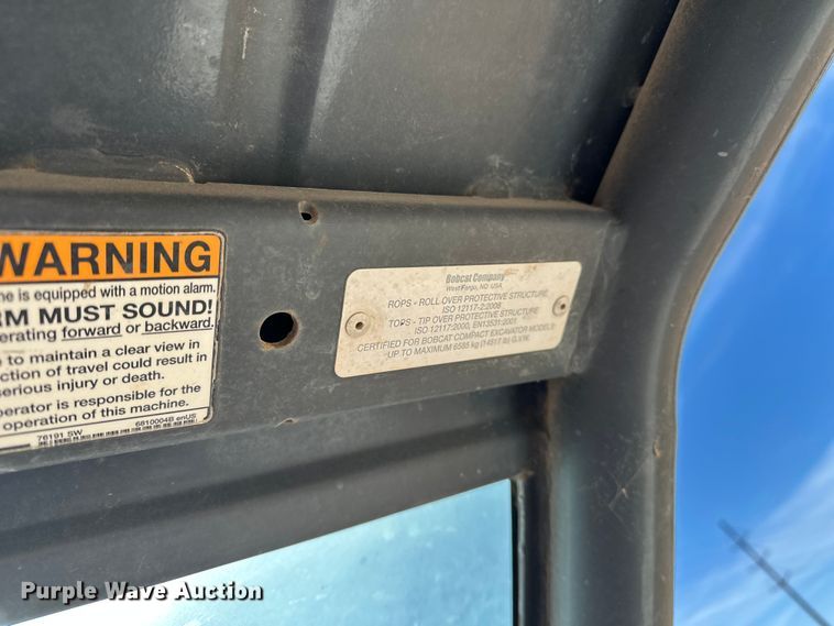 image for item DQ7724 2015 Bobcat E45 mini excavator