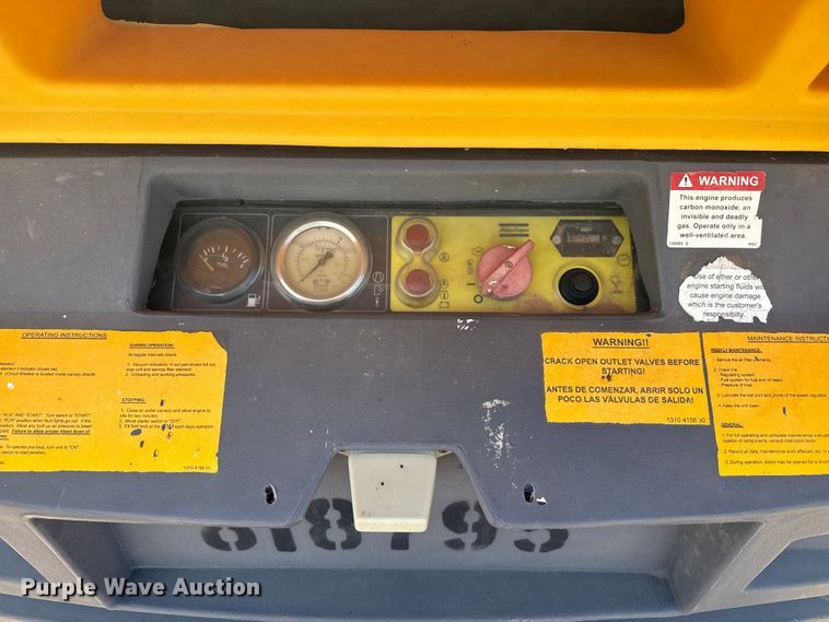 image for item DQ7738 Atlas Copco XAS185 air compressor