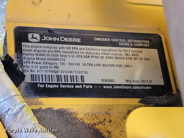 image for item DR3989 2017 John Deere 350G LC excavator
