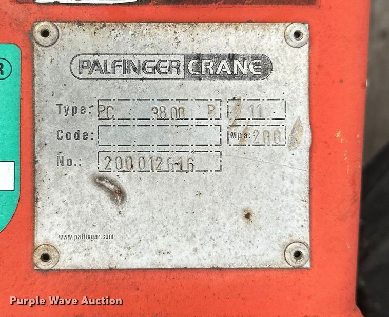 image for item DT6414 Palfinger PC3800 knuckle boom crane