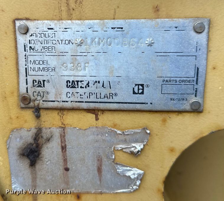 image for item DT6439 1995 Caterpillar 938F wheel loader