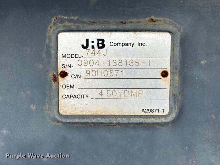 image for item DU1457 JRB 744J wheel loader four-in-one bucket