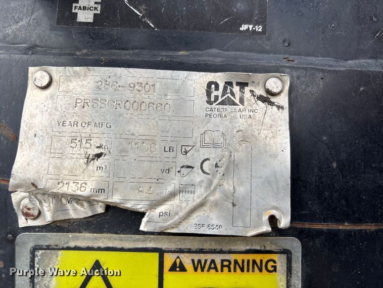 image for item DU1459 Caterpillar skid steer grapple bucket