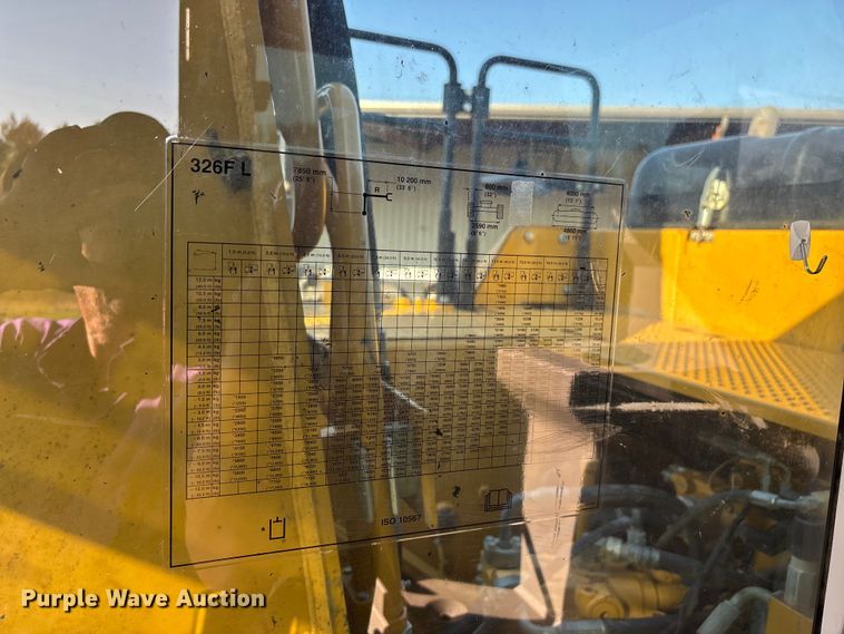 image for item DU1460 2018 Caterpillar 326F L long reach excavator