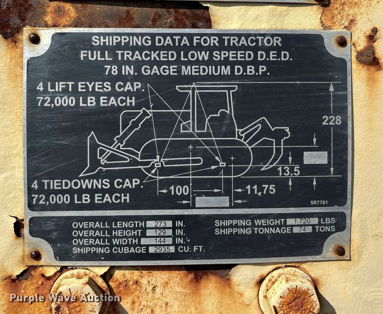 image for item DU1464 1988 Caterpillar D7G dozer