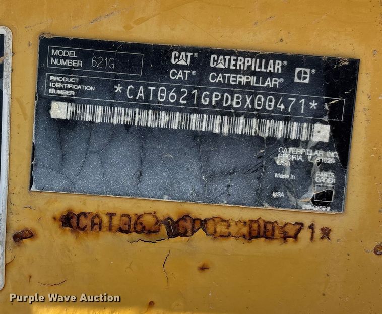 image for item DU1465 2009 Caterpillar 621G scraper