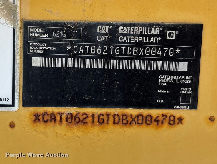 image for item DU1466 2009 Caterpillar 621G scraper