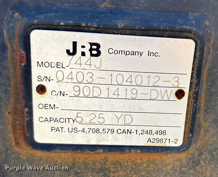 image for item DU1467 2003 John Deere 744J wheel loader