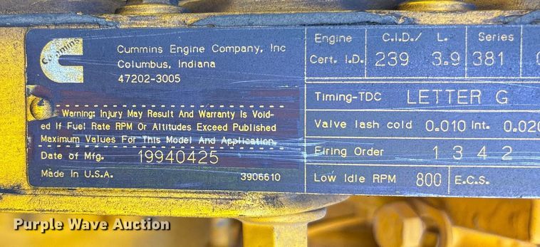 image for item DU1469 1994 Pettibone Corp 5528 telehandler