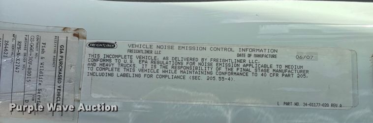 image for item DU1472 2007 Freightliner M2 Business Class dump truck