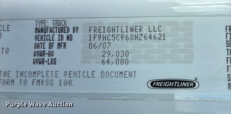 image for item DU1472 2007 Freightliner M2 Business Class dump truck