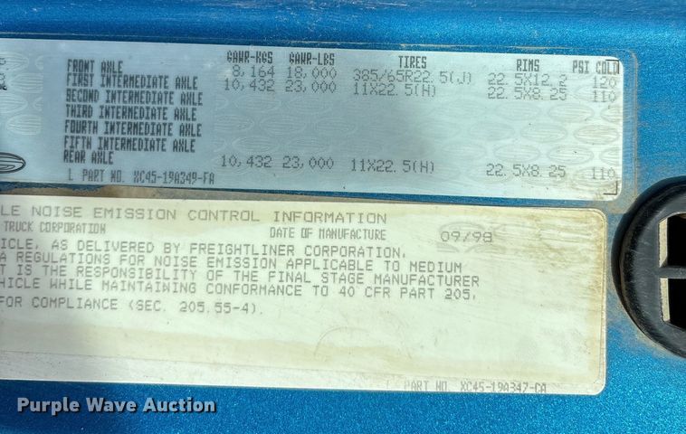 image for item DU1473 1999 Sterling dump truck