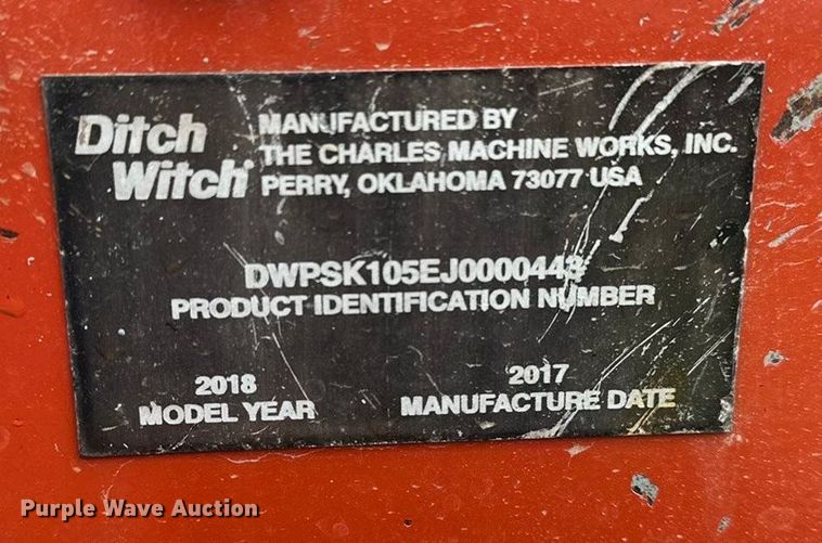 image for item DV0754 2018 Ditch Witch SK1050 compact utility loader