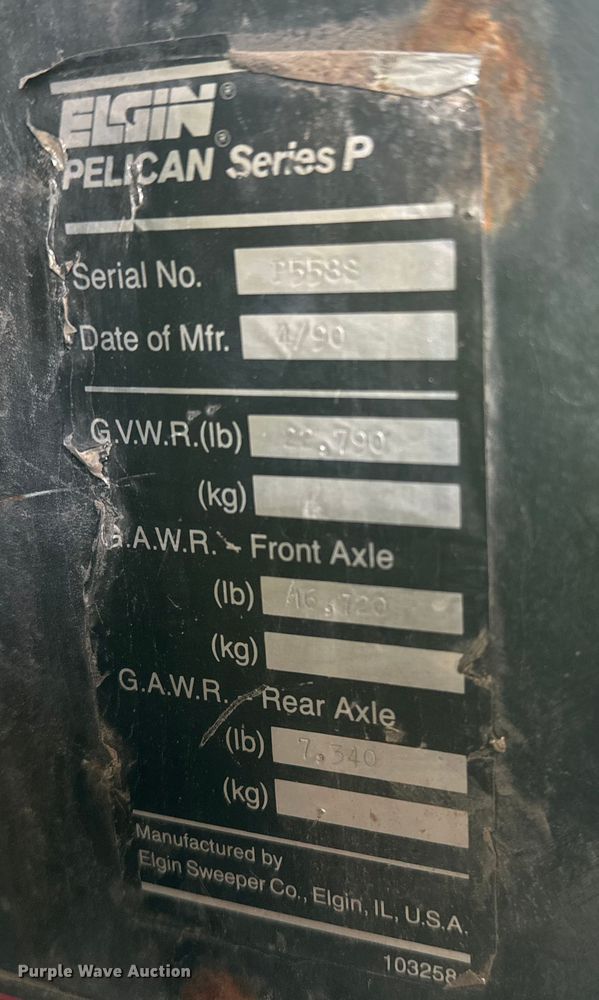 image for item DW4360 Elgin Pelican street sweeper