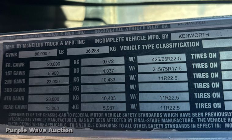 image for item DW4369 2005 Kenworth W900 ready mix truck