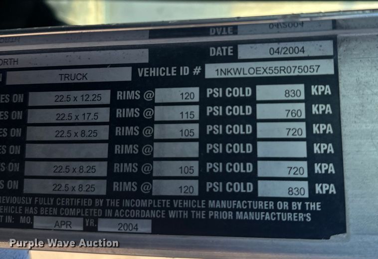 image for item DW4369 2005 Kenworth W900 ready mix truck