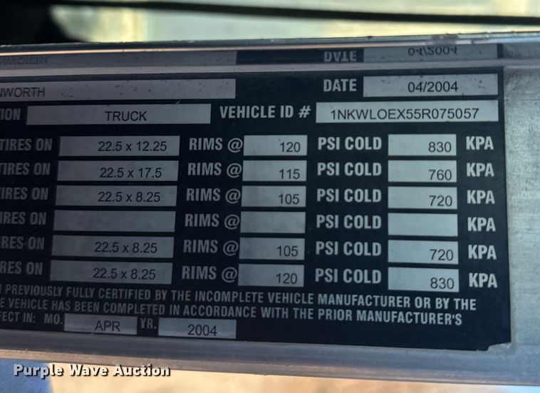 image for item DW4369 2005 Kenworth W900 ready mix truck