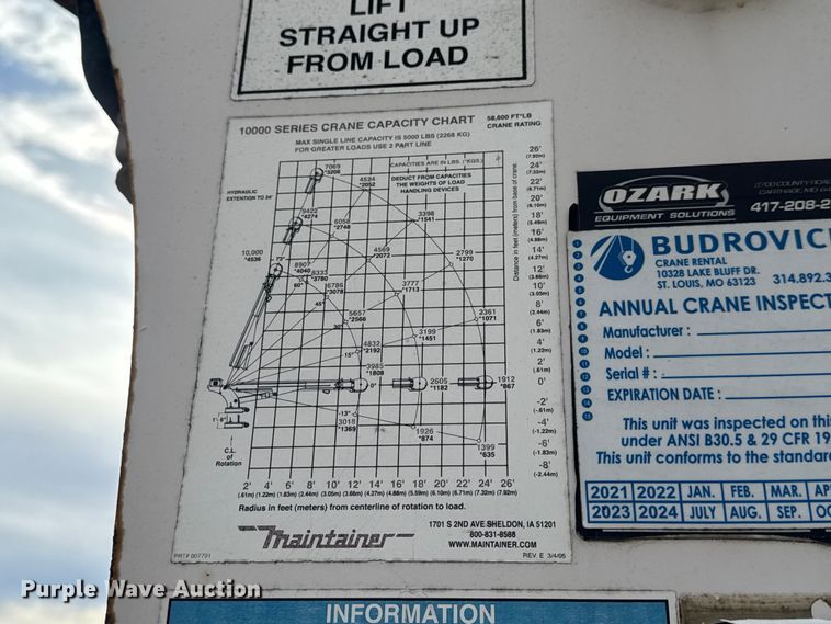 image for item DW6681 Maintainer service truck bed