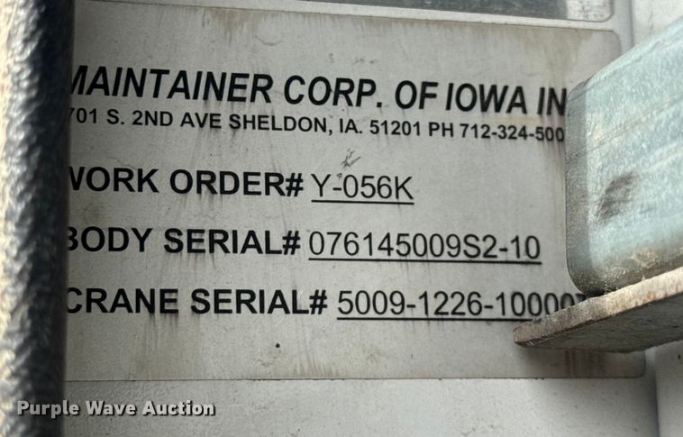 image for item DW6681 Maintainer service truck bed