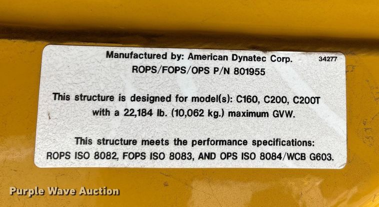 image for item DW7262 2018 Rayco C200 mulcher