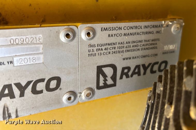 image for item DW7262 2018 Rayco C200 mulcher