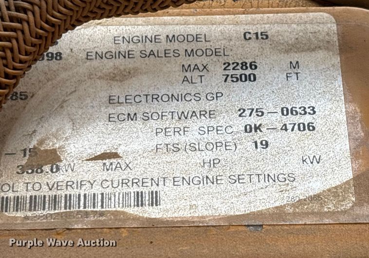 image for item DW7296 2005 Caterpillar 740 articulated haul truck