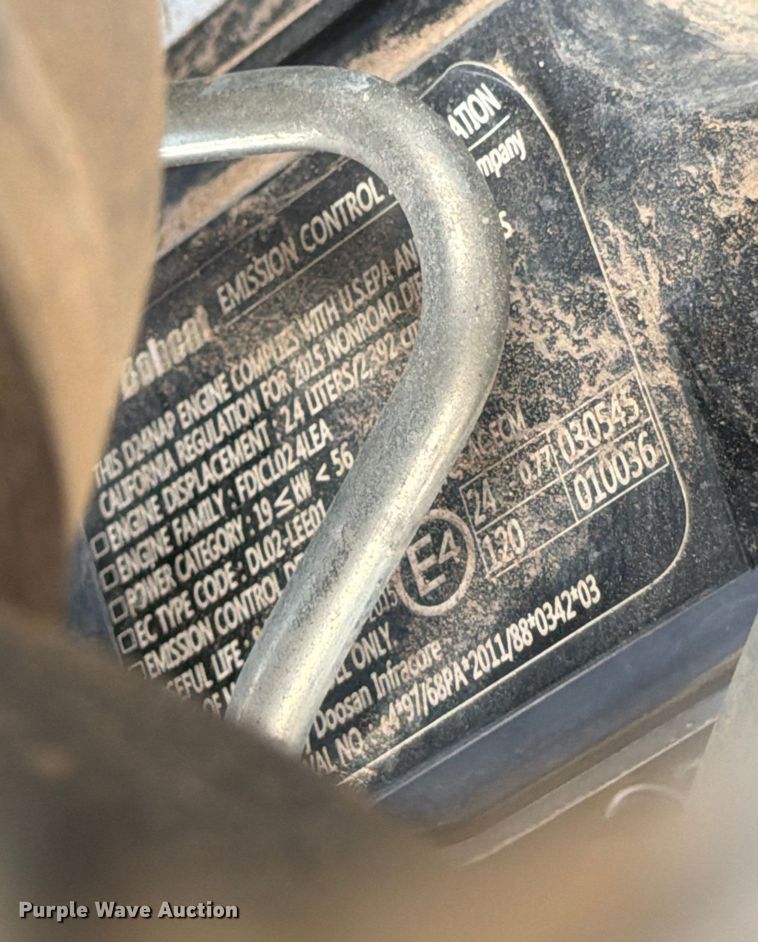 image for item DX5894 2016 Bobcat E42 mini excavator