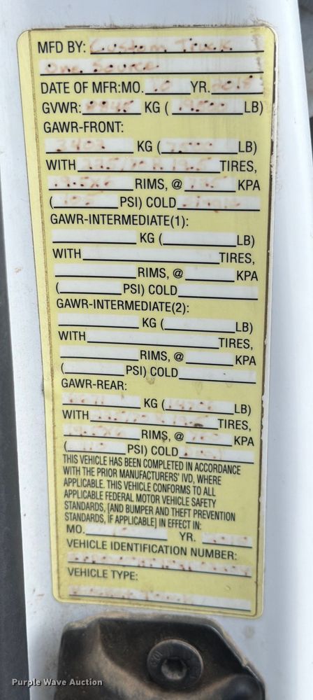 image for item DX5896 2018 Ford F550 Super Duty Crew Cab bucket truck