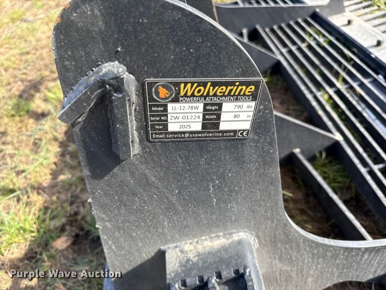 image for item DY8406 2025 Wolverine LL-12-78W skid steer rock bucket