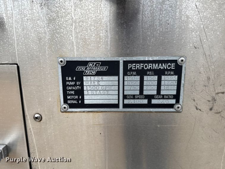 image for item EA2010 1994 Spartan Charger fire truck