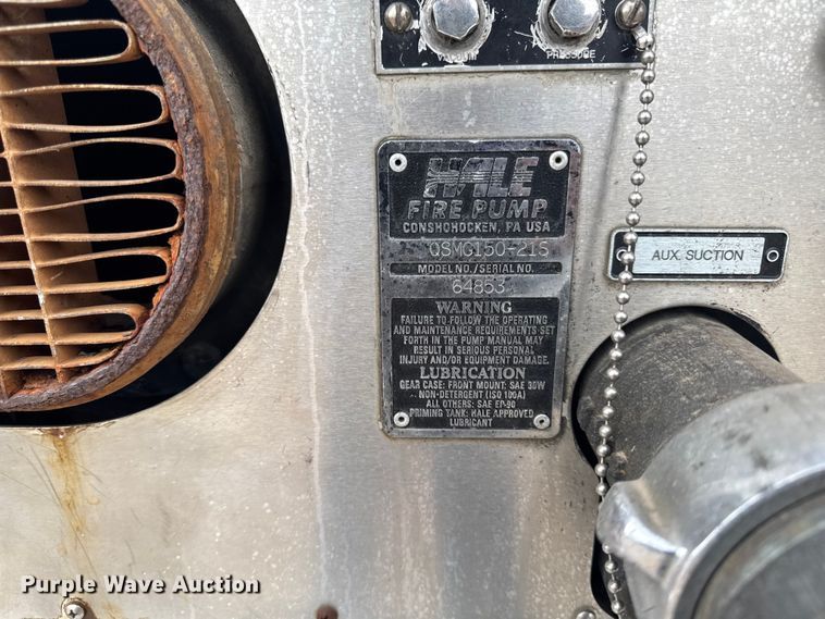 image for item EA2010 1994 Spartan Charger fire truck