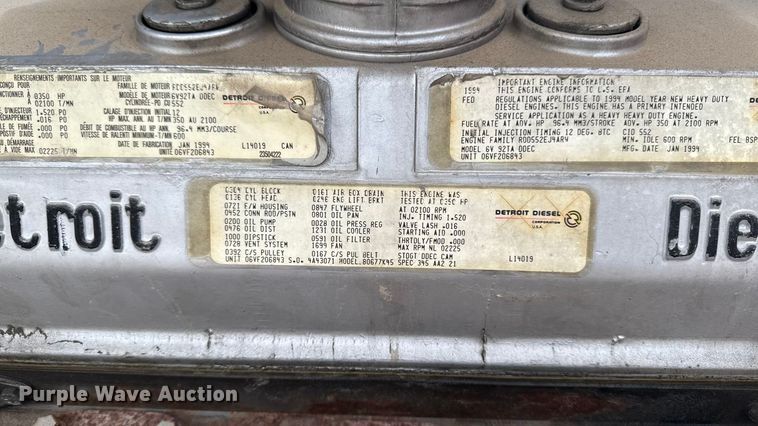 image for item EA2010 1994 Spartan Charger fire truck