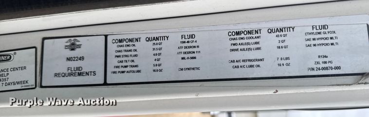 image for item EA2012 2004 American LaFrance Metro pumper fire truck