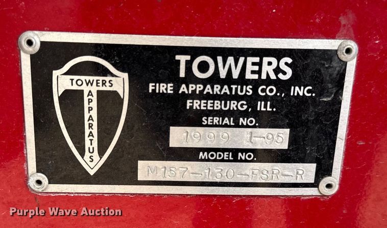 image for item EA2013 1995 Spartan fire truck