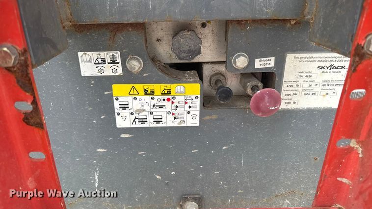 image for item EA2089 Skyjack SJ4626 scissor lift