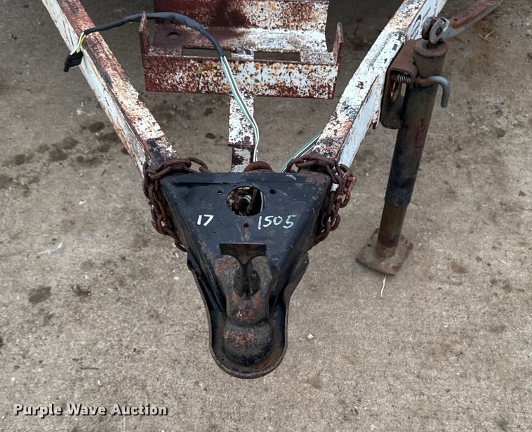 image for item EA2117 1993 Shop built equipment trailer with fluid mixing system