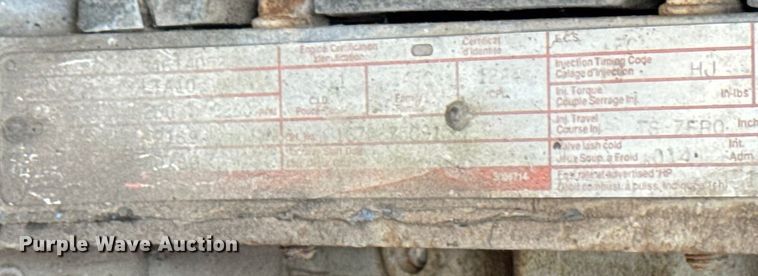 image for item EA2118 1990 International F2574 vacuum truck