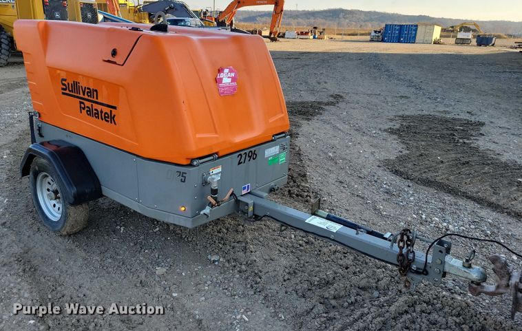 image for item EA2751 2022 Sullivan Palatek D185PKR air compressor