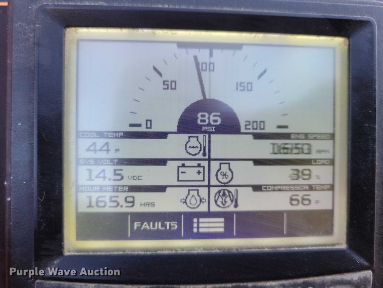 image for item EA2751 2022 Sullivan Palatek D185PKR air compressor