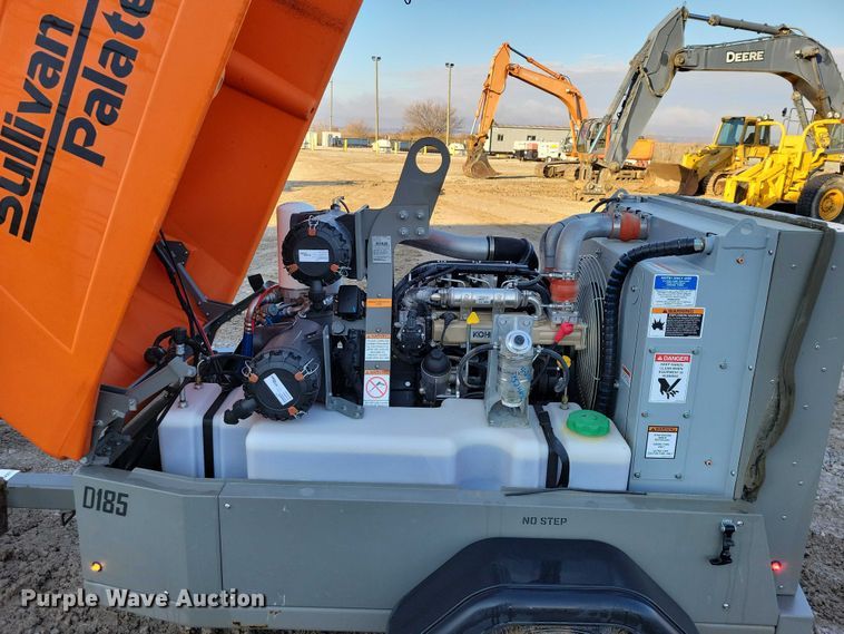 image for item EA2751 2022 Sullivan Palatek D185PKR air compressor