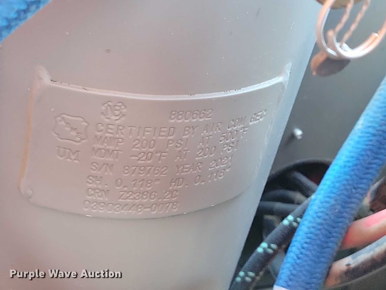 image for item EA2751 2022 Sullivan Palatek D185PKR air compressor